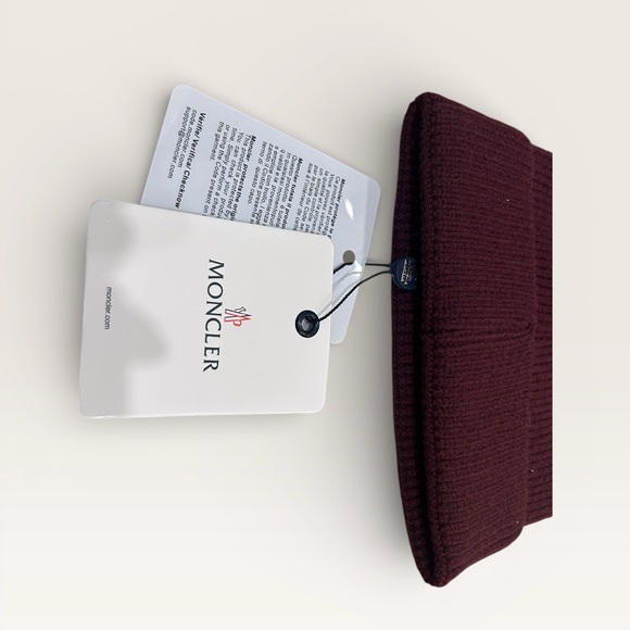Moncler Deep Red Knit Beanie - Picture 3 of 6